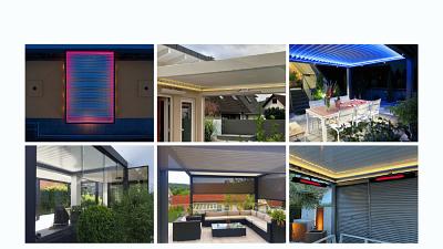 Zubehör Terrassenüberdachung und einbaubare Zusatzelemente